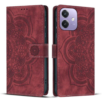 Mandala Embossed Retro Frosted Leather Phone Case, Compatible with OPPO A3 4G / 5G / A40 4G