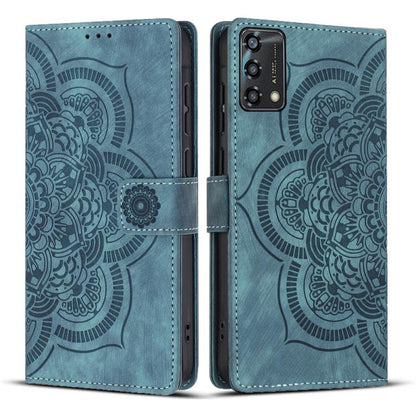 Mandala Embossed Retro Frosted Leather Phone Case, Compatible with OPPO A94 5G / A95 4G
