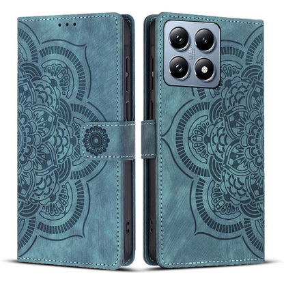 Mandala Embossed Retro Frosted Leather Phone Case