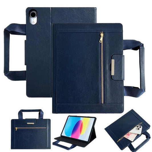 Zipper Handle Retro Smart Leather Tablet Case, Compatible with iPad mini 2024 / 6