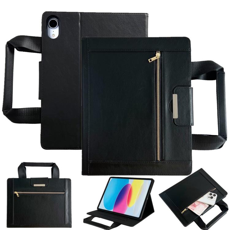Zipper Handle Retro Smart Leather Tablet Case, Compatible with iPad mini 2024 / 6