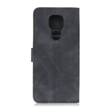 KHAZNEH Retro Texture PU + TPU Horizontal Flip Leather Case with Holder & Card Slots & Wallet, Compatible with Motorola Moto G9 Play