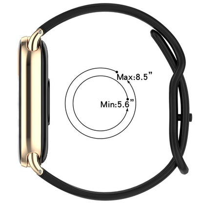 Butterfly Buckle Silicone Watch Band, 12mm