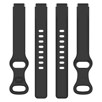 Butterfly Buckle Silicone Watch Band, 12mm