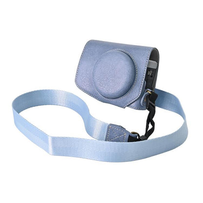 Retro Litchi Texture Leather Full Body Camera Case Bag with Strap, Compatible with Canon G7 X Mark III / G7X3