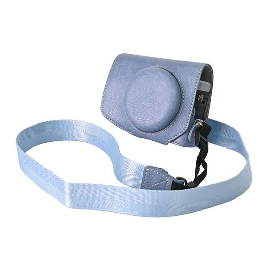 Retro Litchi Texture Leather Full Body Camera Case Bag with Strap, Compatible with Canon G7 X Mark III / G7X3