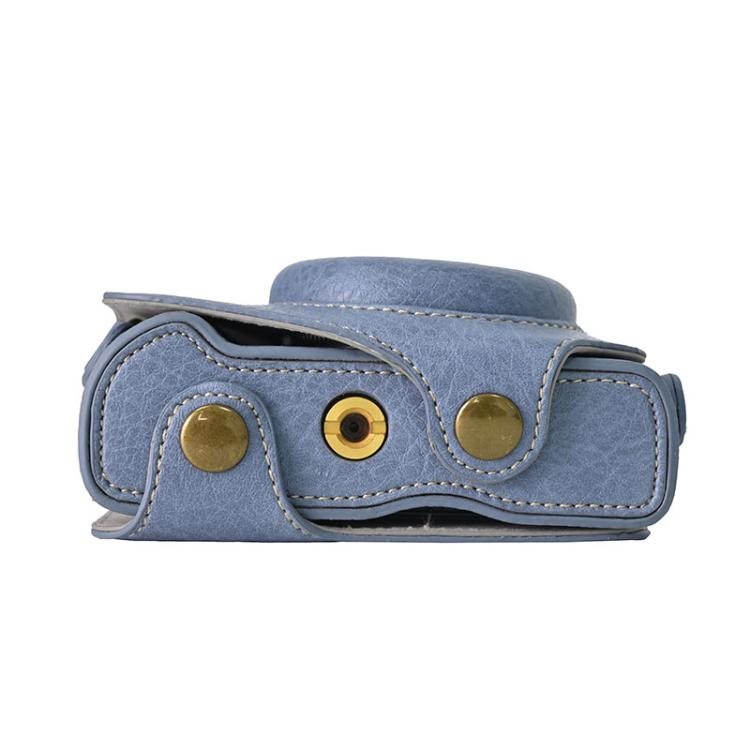 Retro Litchi Texture Leather Full Body Camera Case Bag with Strap, Compatible with Canon G7 X Mark III / G7X3