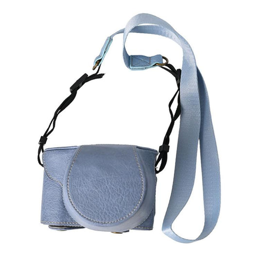 Retro Litchi Texture Leather Full Body Camera Case Bag with Strap, Compatible with FUJIFILM X-M5