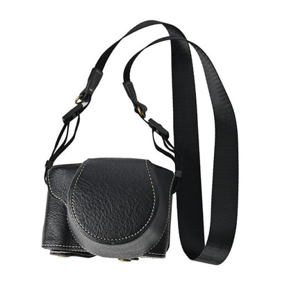 Retro Litchi Texture Leather Full Body Camera Case Bag with Strap, Compatible with FUJIFILM X-M5