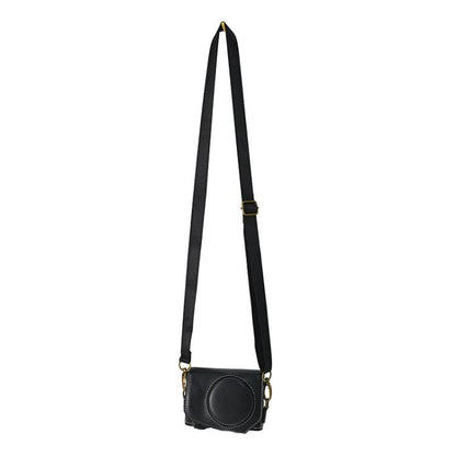 Retro Pull Up Leather Full Body Camera Case Bag with Strap, Compatible with Canon G7 X Mark III / G7X3