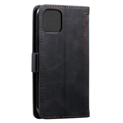 Retro Splicing Horizontal Flip Leather Case with Card Slots & Holder & Wallet