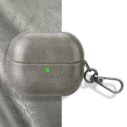 Retro Crazy Horse Texture PU Earphones Case with Hook