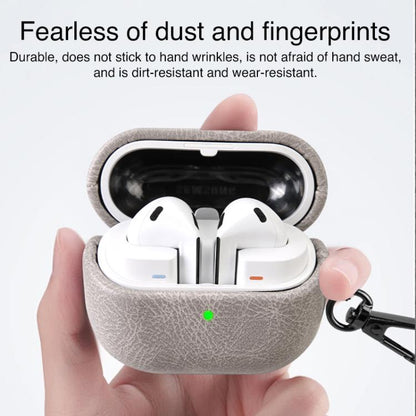 Retro Crazy Horse Texture PU Earphones Case with Hook