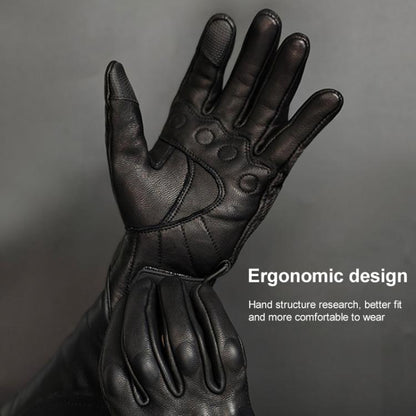 SOMAN MG-24 Motorcycle Sheepskin Gloves Touch Screen Off-road Riding Retro Gloves, L