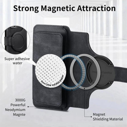 CaseNeo MagSafe RFID Anti-theft Zipper Wallet Retro Leather Phone Case, Compatible with iPhone 16 Pro Max