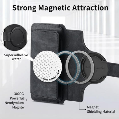 CaseNeo MagSafe RFID Anti-theft Zipper Wallet Retro Leather Phone Case, For Honor 90 Lite