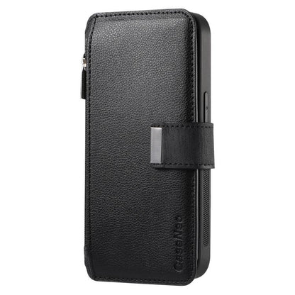 CaseNeo MagSafe RFID Anti-theft Zipper Wallet Retro Leather Phone Case, For Honor 90