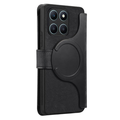 CaseNeo MagSafe RFID Anti-theft Zipper Wallet Retro Leather Phone Case, For Honor X6a