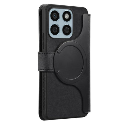 CaseNeo MagSafe RFID Anti-theft Zipper Wallet Retro Leather Phone Case, For Honor X8b