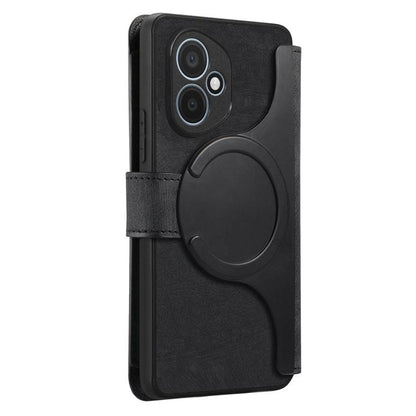 CaseNeo MagSafe RFID Anti-theft Zipper Wallet Retro Leather Phone Case, For Honor 400 Global 156.5mm