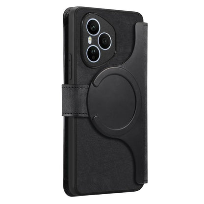 CaseNeo MagSafe RFID Anti-theft Zipper Wallet Retro Leather Phone Case, For Honor 400 Pro Global 160.8mm