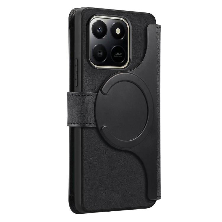 CaseNeo MagSafe RFID Anti-theft Zipper Wallet Retro Leather Phone Case, For Honor 400 Smart 4G / 5G