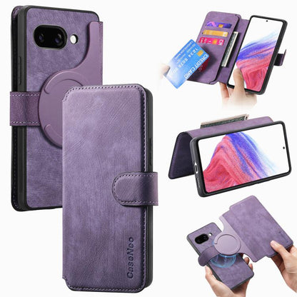 CaseNeo MagSafe RFID Anti-theft Retro Leather Phone Case