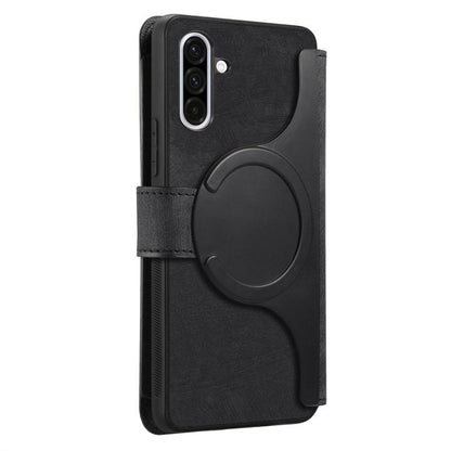 CaseNeo MagSafe RFID Anti-theft Zipper Wallet Retro Leather Phone Case, For Samsung Galaxy A56 5G