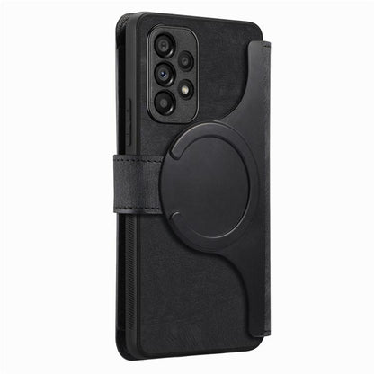 CaseNeo MagSafe RFID Anti-theft Zipper Wallet Retro Leather Phone Case, For Samsung Galaxy A53