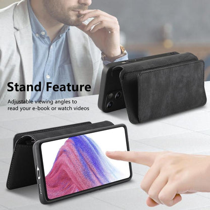 CaseNeo MagSafe RFID Anti-theft Zipper Wallet Retro Leather Phone Case, For Samsung Galaxy A17 4G / 5G