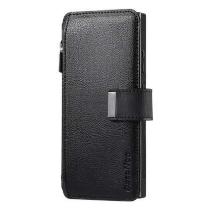 CaseNeo MagSafe RFID Anti-theft Zipper Wallet Retro Leather Phone Case, Compatible with Samsung Galaxy S24 Ultra 5G
