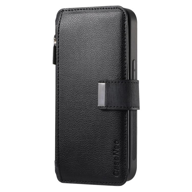 CaseNeo MagSafe RFID Anti-theft Zipper Wallet Retro Leather Phone Case, Compatible with vivo Y35 4G 2022