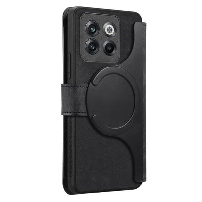 CaseNeo MagSafe RFID Anti-theft Zipper Wallet Retro Leather Phone Case, Compatible with OnePlus 12
