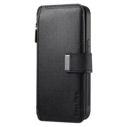 CaseNeo MagSafe RFID Anti-theft Zipper Wallet Retro Leather Phone Case, Compatible with OnePlus 11