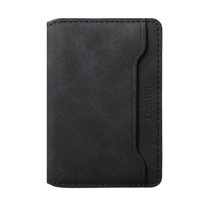 Denior V08 Magsafe Wallet Retro Texture Leather Magnetic Card Holder Bag