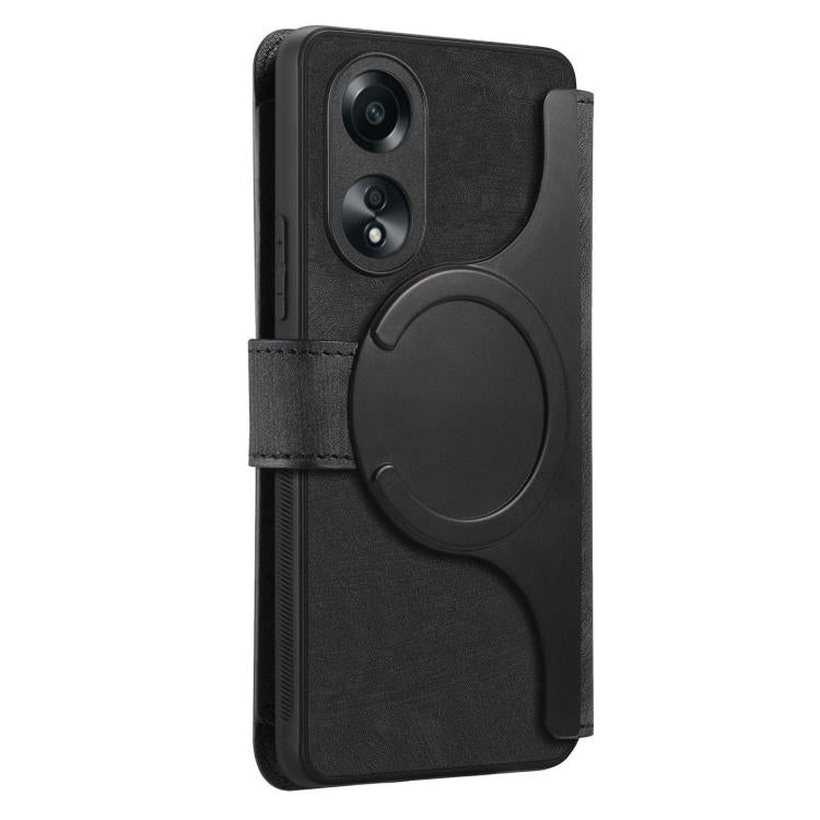 CaseNeo MagSafe RFID Anti-theft Zipper Wallet Retro Leather Phone Case, For OPPO A78 5G