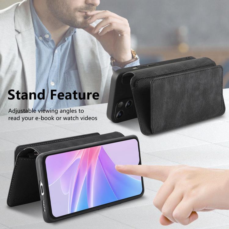 CaseNeo MagSafe RFID Anti-theft Zipper Wallet Retro Leather Phone Case, For OPPO A78 5G