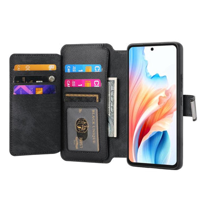 CaseNeo MagSafe RFID Anti-theft Zipper Wallet Retro Leather Phone Case