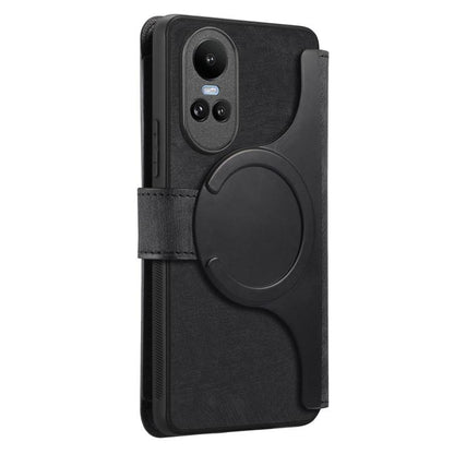 CaseNeo MagSafe RFID Anti-theft Zipper Wallet Retro Leather Phone Case, For OPPO Reno10 5G Global