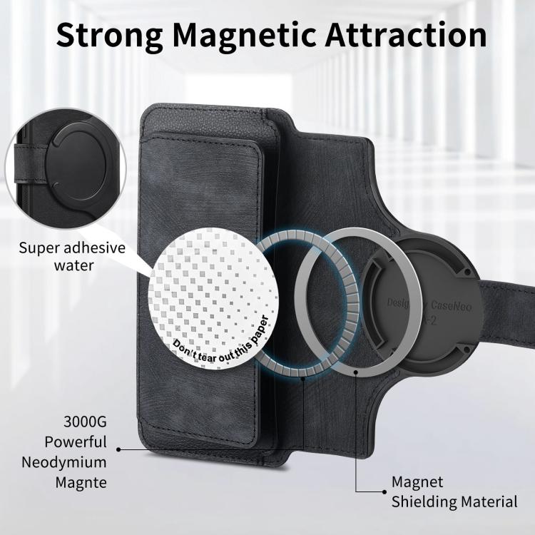 CaseNeo MagSafe RFID Anti-theft Zipper Wallet Retro Leather Phone Case, For OPPO Reno10 5G Global