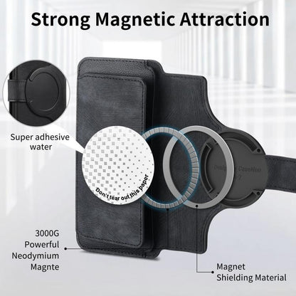 CaseNeo MagSafe RFID Anti-theft Zipper Wallet Retro Leather Phone Case, For OPPO Reno10 5G Global