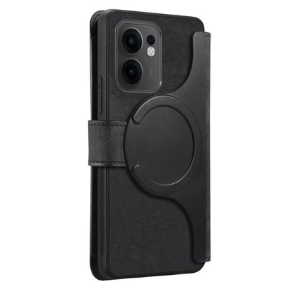 CaseNeo MagSafe RFID Anti-theft Zipper Wallet Retro Leather Phone Case, For OPPO Reno13 F