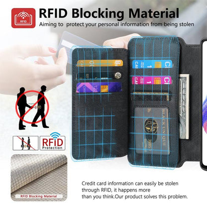 CaseNeo MagSafe RFID Anti-theft Zipper Wallet Retro Leather Phone Case, For OPPO Reno13 F