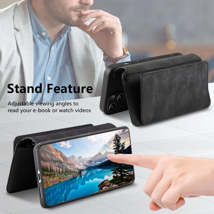 CaseNeo MagSafe RFID Anti-theft Zipper Wallet Retro Leather Phone Case, For OPPO Reno14 Pro Global