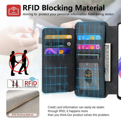 CaseNeo MagSafe RFID Anti-theft Zipper Wallet Retro Leather Phone Case, For OPPO Reno14 Pro Global