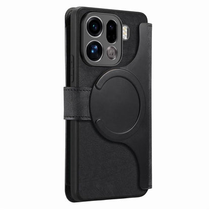 CaseNeo MagSafe RFID Anti-theft Zipper Wallet Retro Leather Phone Case, For OPPO Find X9 Pro