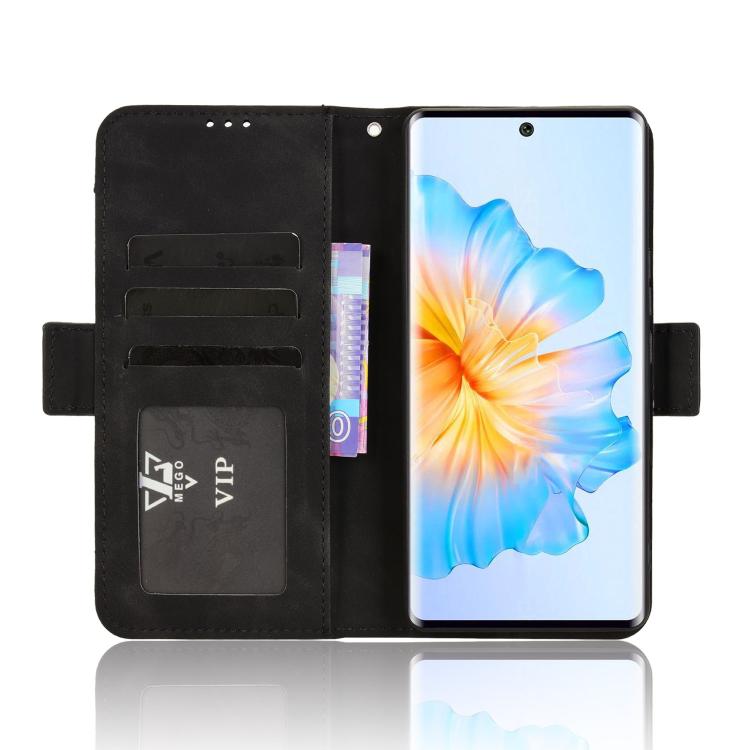 Skin Feel Calf Texture Card Slots Leather Phone Case, Compatible with Fossibot S3 Pro
