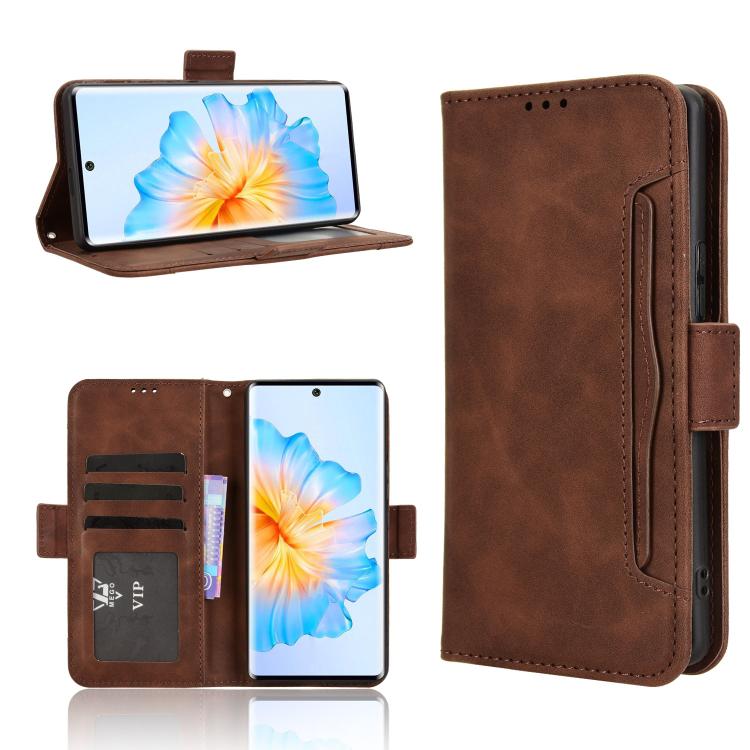 Skin Feel Calf Texture Card Slots Leather Phone Case, Compatible with Fossibot S3 Pro