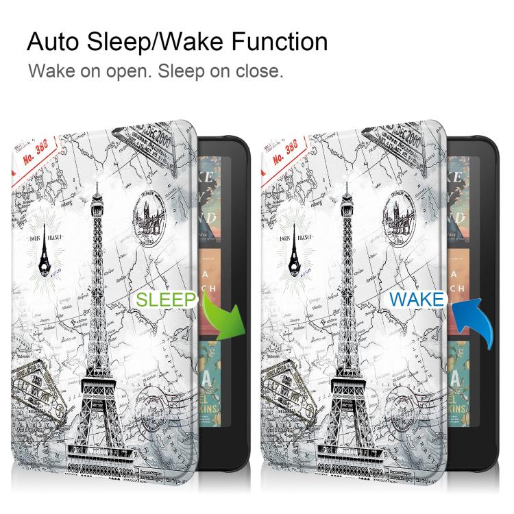 Custer Texture Painted Voltage Leather Smart Tablet Case