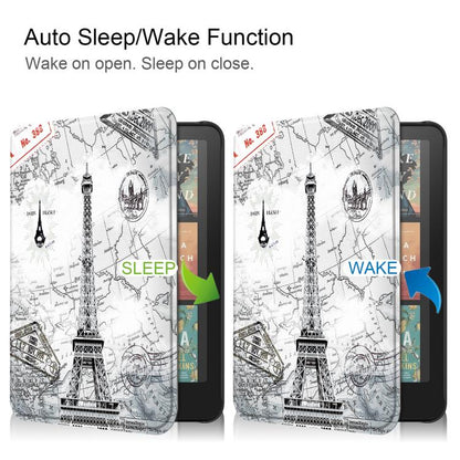 Custer Texture Painted Voltage Leather Smart Tablet Case